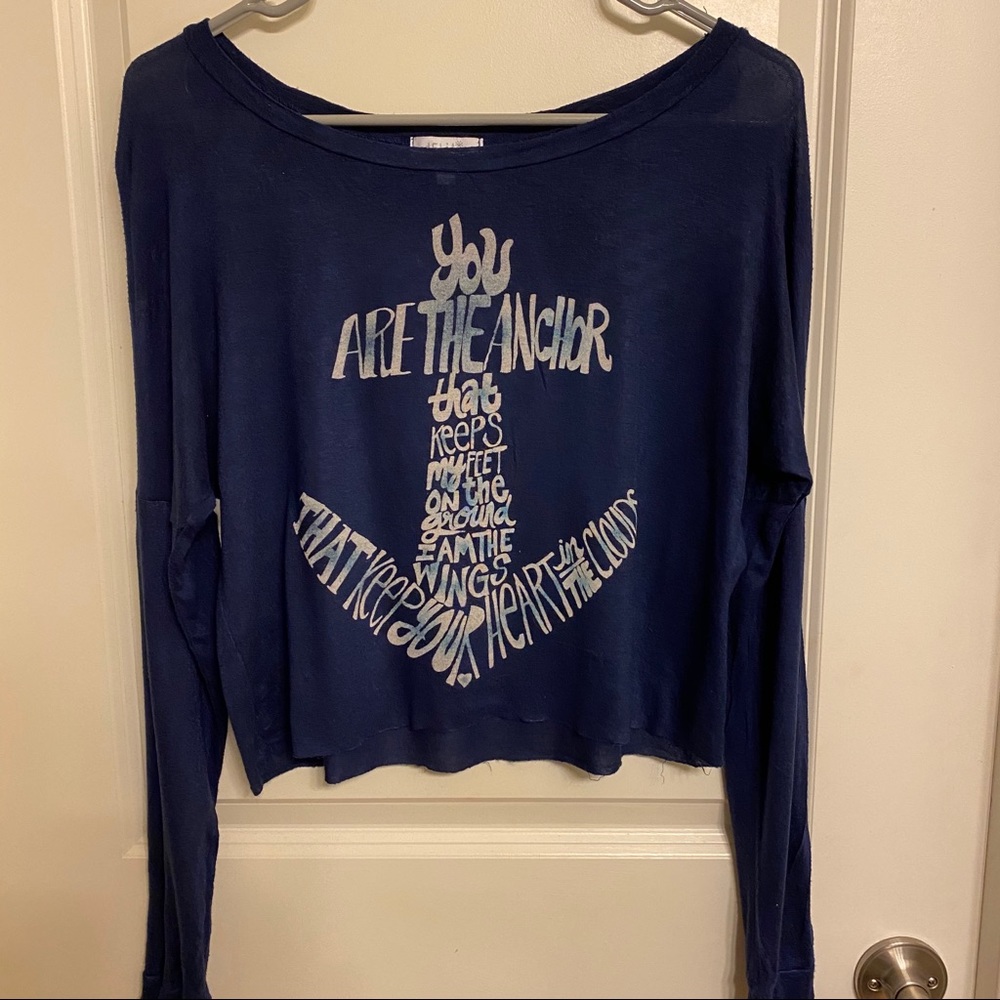 Cute quote cropped top